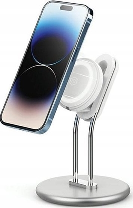 Attēls no Podstawka SODI SODI Stojak na telefon SIM-300 srebrny/silver MagSafe