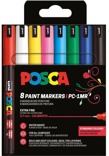 Picture of Posca POSCA PC-1MR 8 sztuk Podstawowe kolory