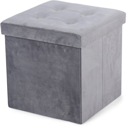Picture of POUF MATEO TUFTING 38X38X38CM GREY