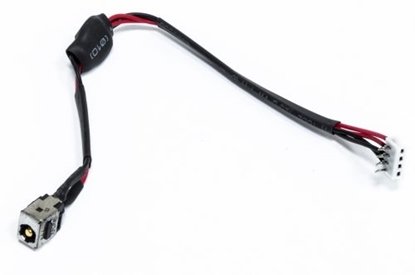 Attēls no Power Jack With Cable, TOSHIBA Satellite A500, L455, L455D, L455D, L555, L555D