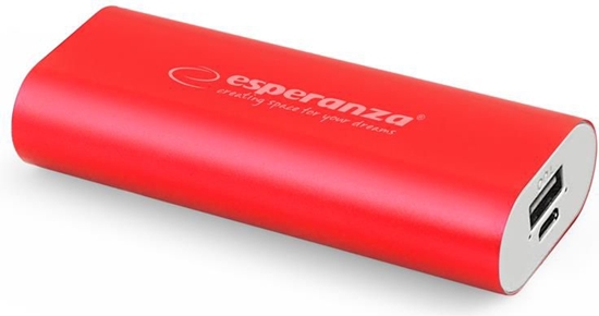Picture of Powerbank Esperanza Hadron 4400mAh Czerwony
