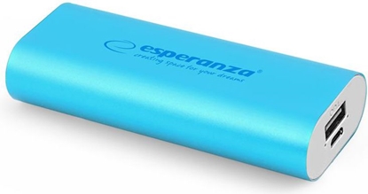 Attēls no Powerbank Esperanza Hadron 4400mAh Niebieski