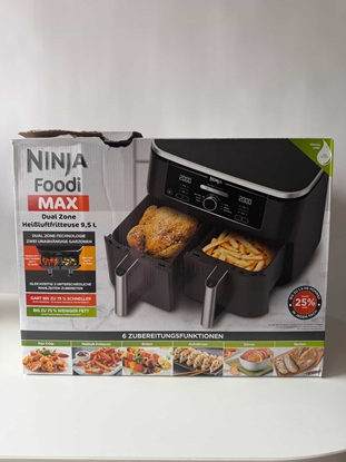 Picture of Prece ar Bojātu iepakojumu- Ninja Dual karstā gaisa katls , 9.5l, 2470W, melns