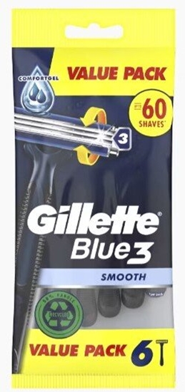 Изображение Procter GILLETTE Blue 3 Smooth Maszynka do golenia dla mczyzn 1 op. - 6 szt.