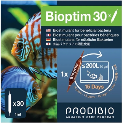 Picture of Prodibio PRODIBIO Bioptim 30 ampuek poywka dla bakterii akwarium sodkowodne