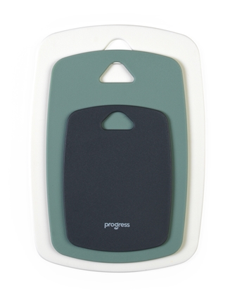 Picture of Progress BW13976G Neutrals 3 Piece Double-Sided Chopping Board Set