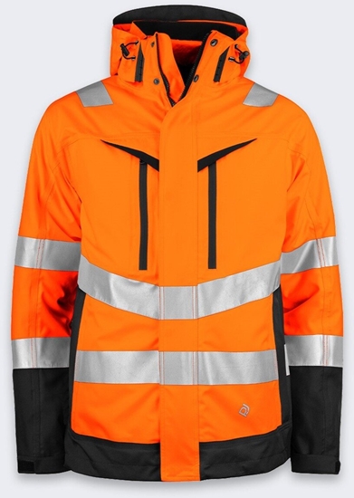 Picture of Projob Kurtka Odblaskowa ProJob 6446 3in1 Orange/Black