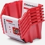 Изображение Prosperplast KUWETY 12 BINEER SHORT 6 SZT. CZERWONE 214x198x238mm KBISS22-3020