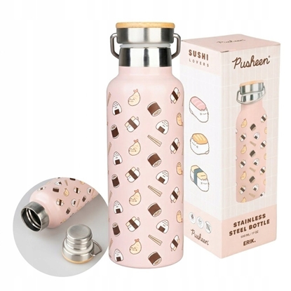Изображение Pusheen Pusheen - Butelka termiczna ze stali nierdzewnej z uchwytem z kolekcji Sushi Roll 500 ml