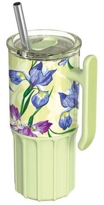 Picture of Quokka Quokka Umi - Kubek termiczny ze stali nierdzewnej 720 ml ze somk i silikonow podstawk (Green Tea)