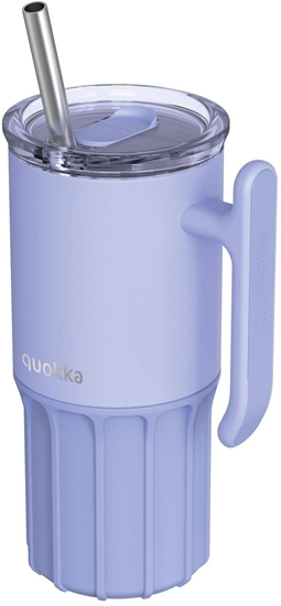 Picture of Quokka Quokka Umi - Kubek termiczny ze stali nierdzewnej 720 ml ze somk i silikonow podstawk (Lavender)