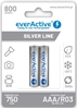 Picture of R03/AAA akumulatori 1.2V everActive Silver line Ni-MH 800 mAh iepakojumā 2 gb.