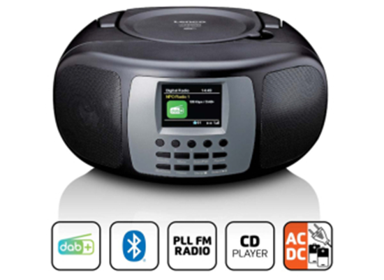 Picture of Radio Lenco SCD-860BK DAB+ FM Radio with Bluetooth CD Player