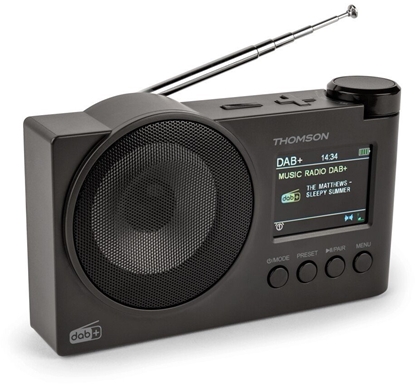 Picture of Radio Thomson Przenone radio FM DAB+ z funkcj Bluetooth USB Thomson RT400DABBTBK