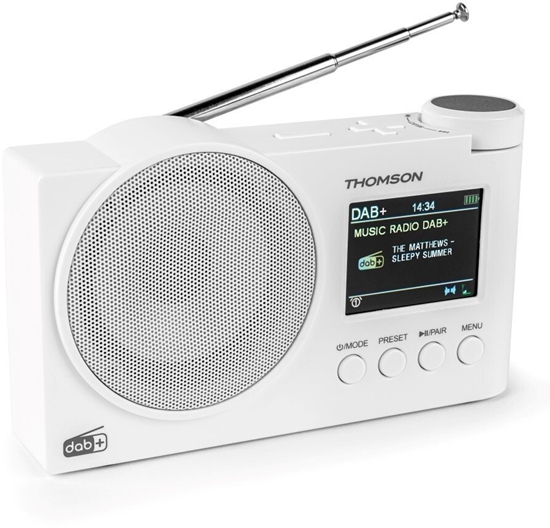 Picture of Radio Thomson Przenone radio FM DAB+ z funkcj Bluetooth USB Thomson RT400DABBTWH