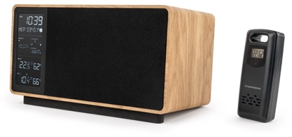 Picture of Radio Thomson Radio FM z funkcj Bluetooth i stacj pogodow Thomson WS202TBK