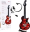 Изображение Ramiz Elektryczna Gitara dla dzieci 3+ czerwony + Suchawki z mikrofonem + Dwiki wiata