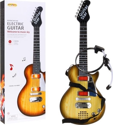 Изображение Ramiz Elektryczna Gitara dla dzieci 3+ imitacja drewna +