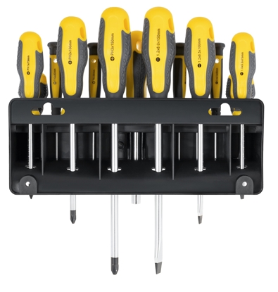 Изображение Rebel Tools Ergonomisko Skrūvgriežu komplekts | 11 gab. | Skrūvgriežu organaizers
