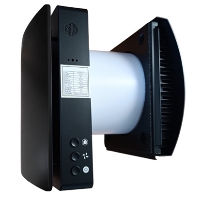 Изображение Recuperator for thin Wall, Single-Room upto 46m2, with Humidity Sensor, Wi-Fi, Tuya, black