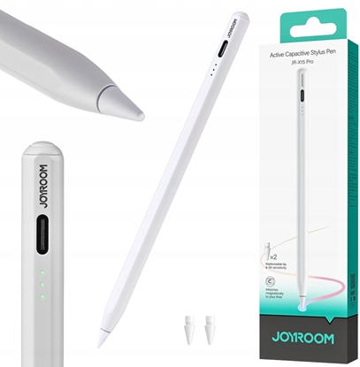 Изображение Rysik Joyroom Rysik aktywny Joyroom JR-X15 Pro z 2 zapasowymi kocówkami - biay