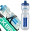 Picture of RockBros Bidon rowerowy Rockbros 750 ml - przezroczysty z niebieskim ustnikiem