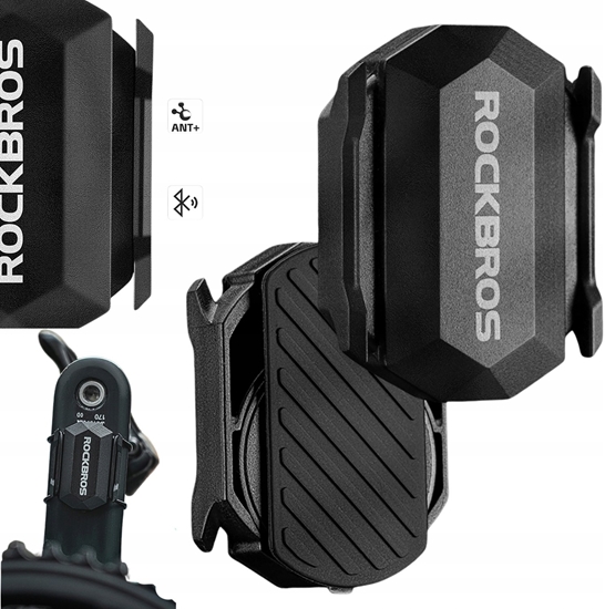 Picture of RockBros Czujnik prdkoci lub kadencji 2w1 Rockbros C3 ANT+ / Bluetooth - czarny