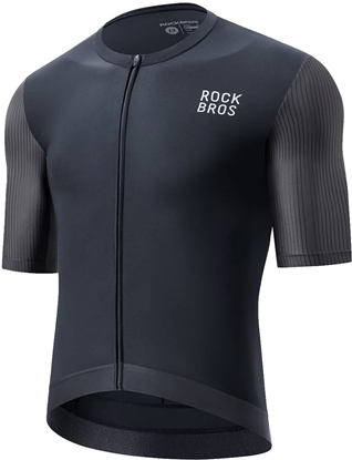 Picture of RockBros Koszulka rowerowa Rockbros 15200025 z krótkim rkawem rozmiar XXL - czarna