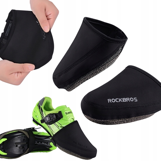 Picture of RockBros Noski na buty Rockbros LF1030 wiatroodporne docieplajce 39-45 cm - czarne