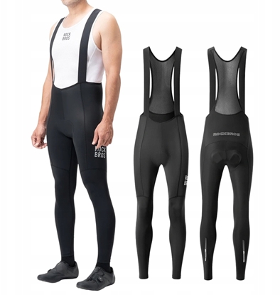 Attēls no RockBros Spodnie rowerowe z szelkami Rockbros 200021 dugie z wkadk Rozmiar XXXXL - czarne