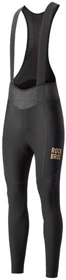 Picture of RockBros Spodnie rowerowe z szelkami YDCK012-1 dugie polarowe z wkadk Rozmiar M - czarne (5907769385933)