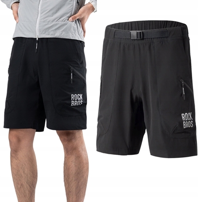 Picture of RockBros Szorty Rockbros YDDK015 z paskiem rozmiar XXL - czarne
