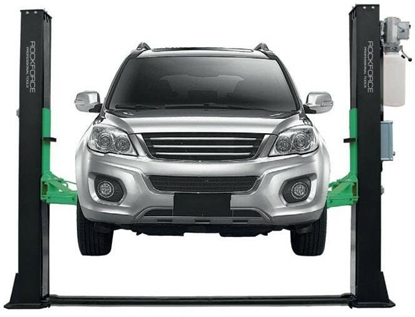 Attēls no Rockforce Podnonik elektrohydrauliczny dwukolumnowy 4t automatyczny 400V - przeduane ramiona