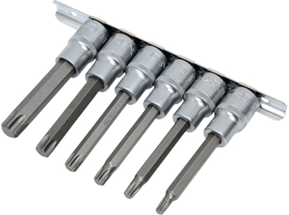 Picture of Rockforce Zestaw nasadek-bitów TORX 1/2" 6el. (T30-T60, L-100mm)