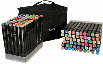 Изображение RoGer Double-sided alcohol markers 120pcs