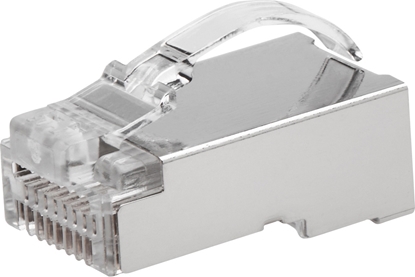 Attēls no Roline Cat.6A (Class EA) Modular Plug, easy pass-through, for solid and stranded wire, shielded, 10 pcs.
