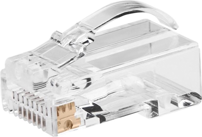 Attēls no Roline Cat.6A (Class EA) Modular Plug, easy pass-through, for solid and stranded wire, unshielded, 10 pcs.