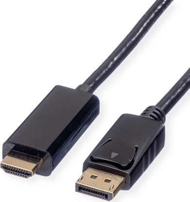 Attēls no Roline DisplayPort Cable, DP - UHDTV, M/M, black, 1 m