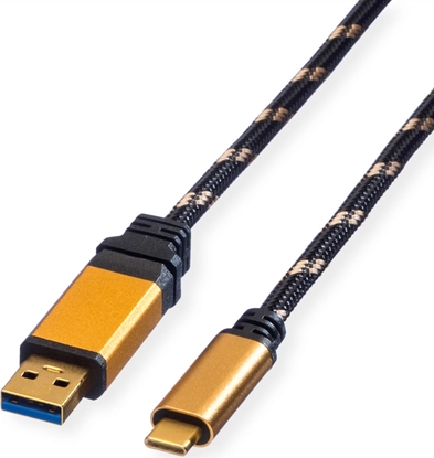 Attēls no Roline GOLD USB 3.2 Gen 1 Cable, A-C, M/M, 1 m