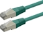 Attēls no Roline S/FTP (PiMF) Patch Cord, Cat.6 (Class E), PoE, green, 0.5 m