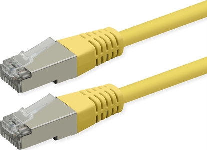 Attēls no Roline S/FTP (PiMF) Patch Cord, Cat.6 (Class E), PoE, yellow, 7 m