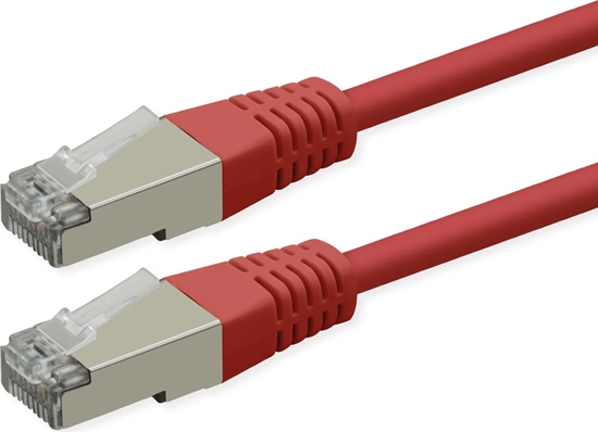 Picture of Roline S/FTP (PiMF) Patch Cord, Cat.6 (Class E), PoE, red, 5 m