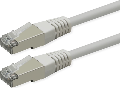 Attēls no Roline S/FTP (PiMF) Patch Cord, Cat.6 (Class E), PoE, white, 2 m