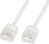 Picture of Roline UTP Data Center Patch Cord Cat.6A (Class EA), LSOH, Slim, Ultra Short Connector, white, 0.5 m