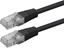 Изображение Roline UTP Patch Cord, Cat.6 (Class E), PoE, black, 0.3 m