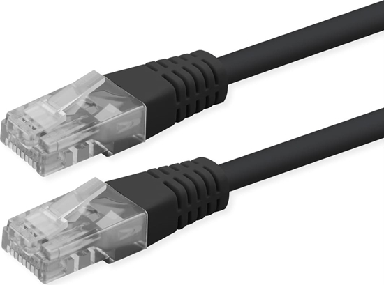 Picture of Roline UTP Patch Cord, Cat.6 (Class E), PoE, black, 3 m