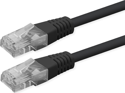 Attēls no Roline UTP Patch Cord, Cat.6 (Class E), PoE, black, 5 m
