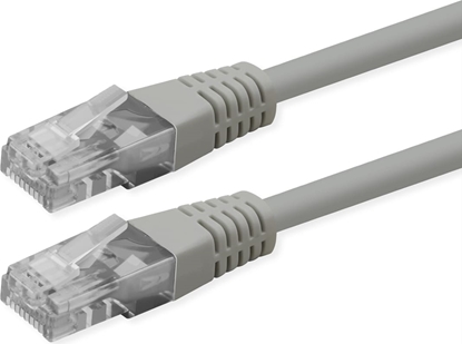 Attēls no Roline UTP Patch Cord, Cat.6 (Class E), PoE, grey, 20 m