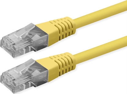 Attēls no Roline UTP Patch Cord, Cat.6 (Class E), PoE, yellow, 0.5 m