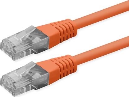 Attēls no Roline UTP Patch Cord, Cat.6 (Class E), PoE, orange, 1 m